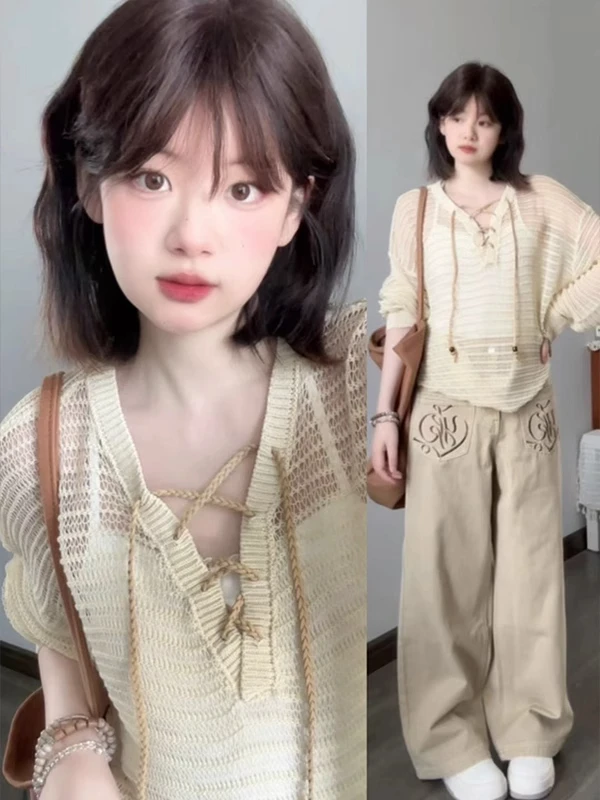 【小狗环游记】可爱小狗毛衣开衫秋冬叠穿软糯提花刺绣针织开衫