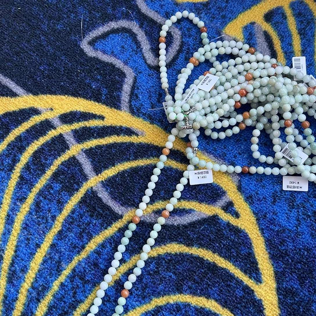 翡翠未镶嵌颈饰珠链