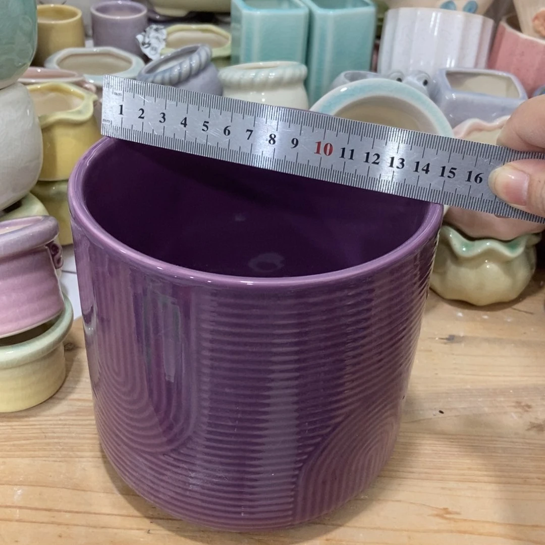 红陶高温陶瓷花盆