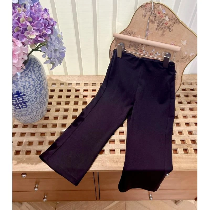 【超模裤】2025女童夏季新款设计师款休闲裤修身显瘦直筒裤微喇裤潮