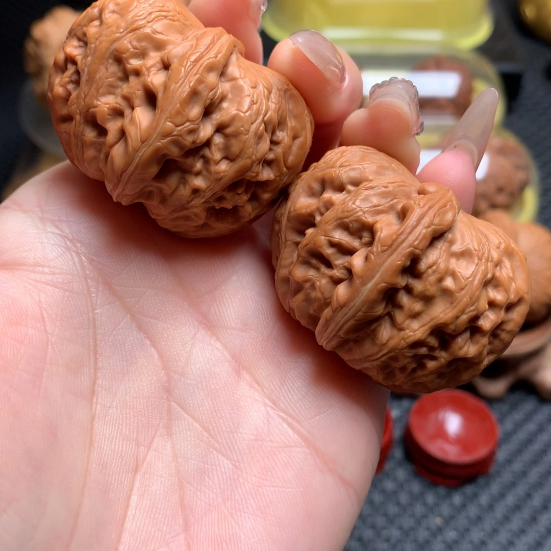 文玩核桃把件42平谷元宝