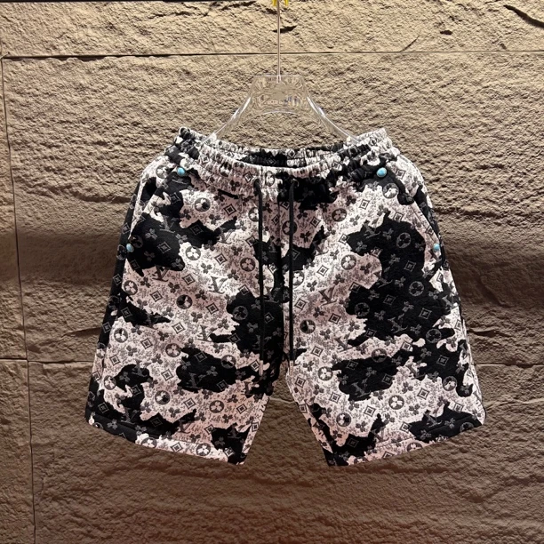 2025夏季提花男士短裤时尚潮流五分裤休闲牛仔中裤百搭复古休闲裤