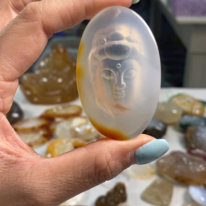 玛瑙/玉髓未镶嵌吊坠(不含链)