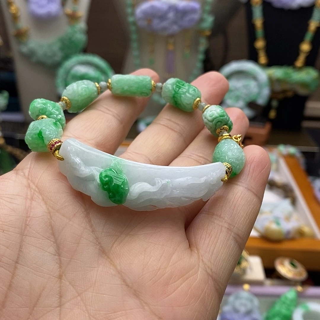 翡翠未镶嵌手链手链