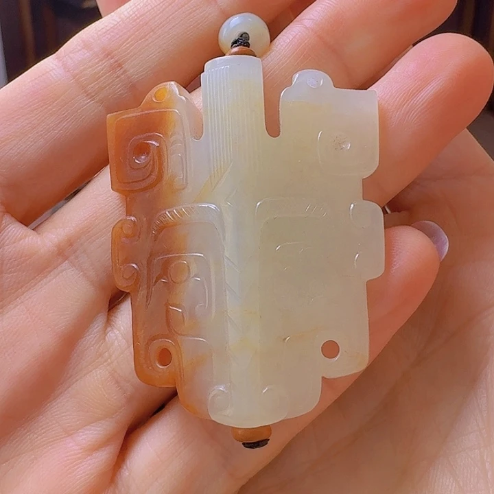 和田玉未镶嵌颈饰