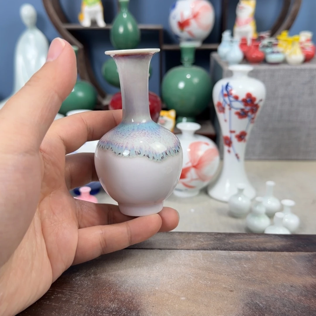 陶瓷手工小花器摆件