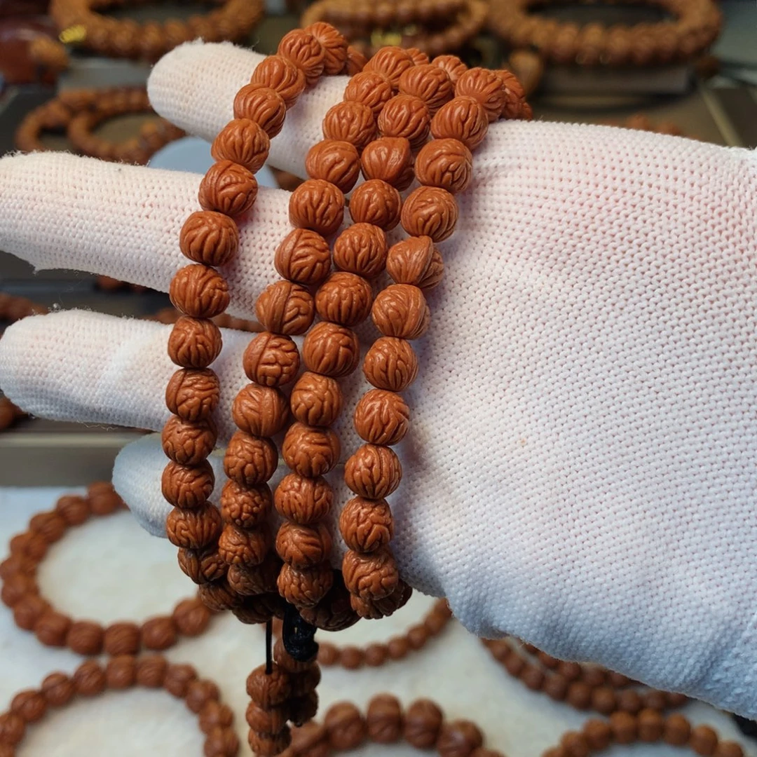 老***哥手串桃核秦岭龙纹