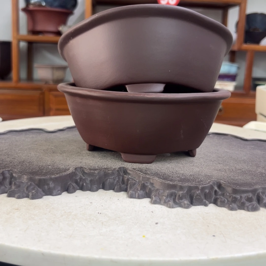 紫砂花盆瑕疵6.5-16.5-14-2