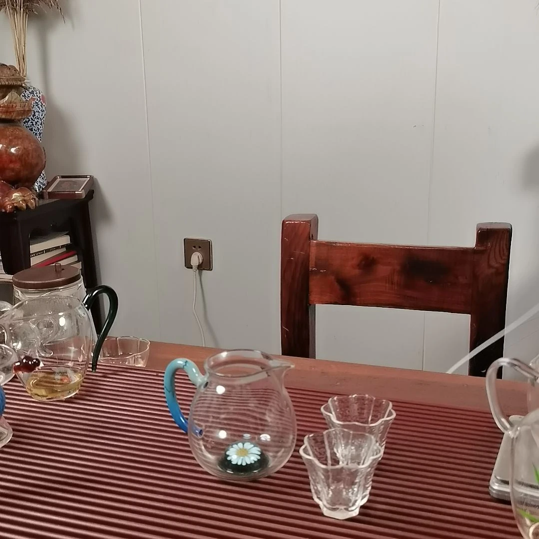 高硼硅玻璃手柄款福袋雏菊公杯配两支小杯