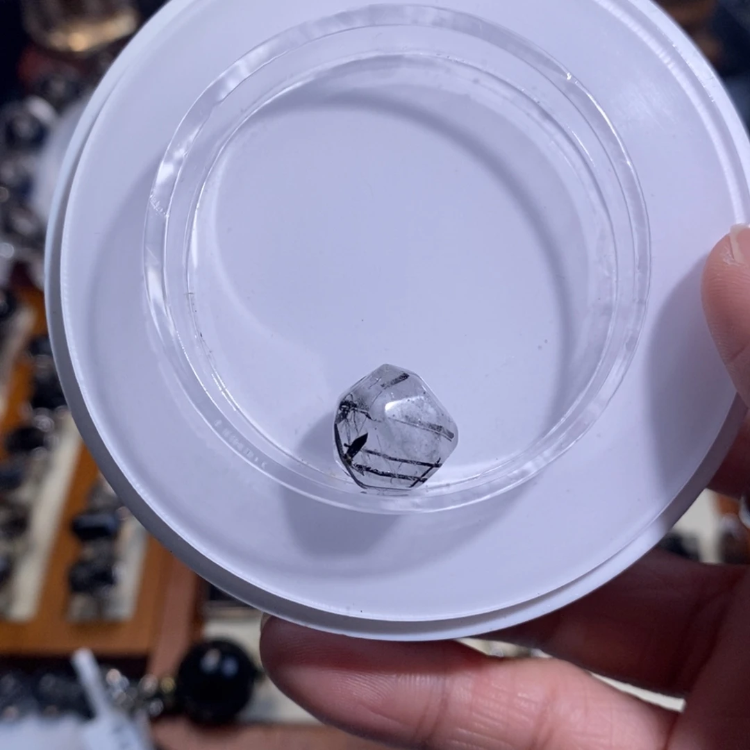 手链水晶未镶嵌黑发晶随型12mm足球