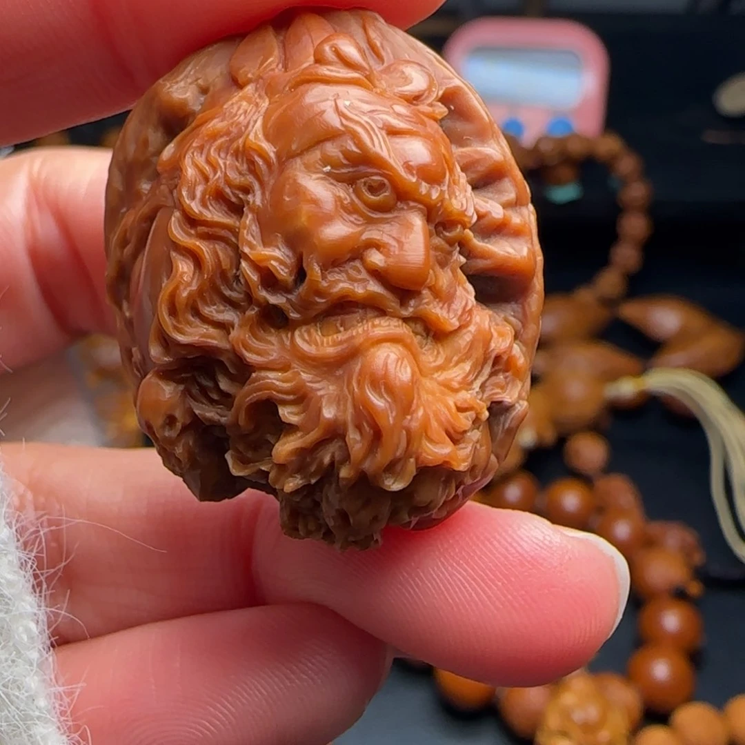 橄榄核手串/手链?****?纯手工钟馗