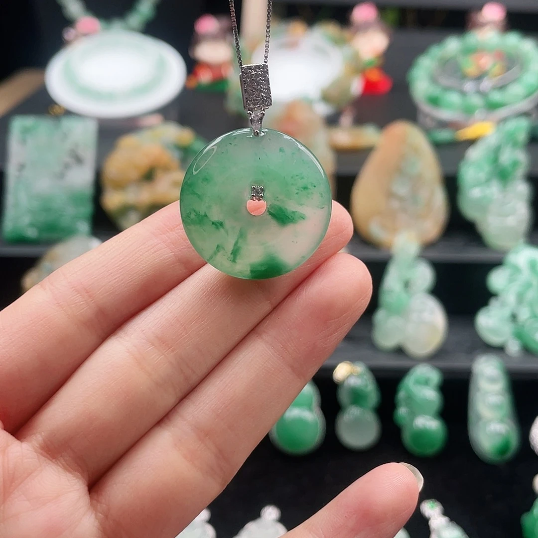 石英质玉未镶嵌吊坠(不含链)