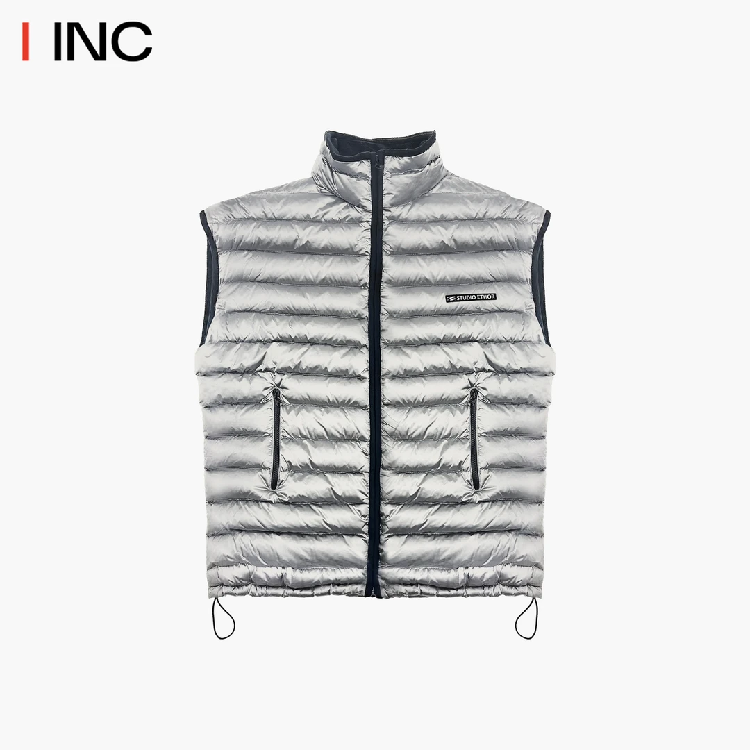 ETHOR 绗缝马甲女25AW秋冬新款立领纯色无袖叠穿马夹外套IINC