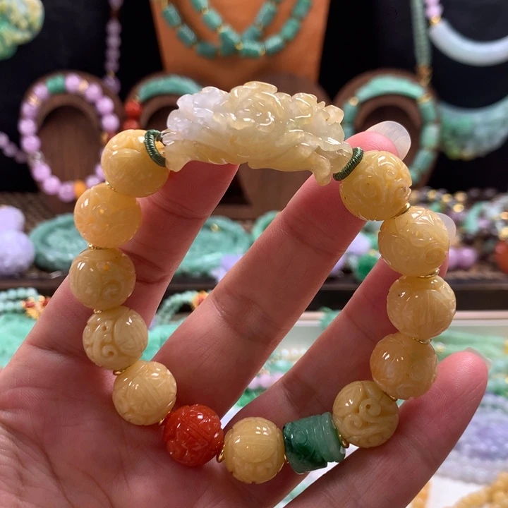 翡翠未镶嵌手链手串