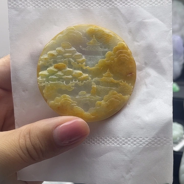 翡翠未镶嵌颈饰天然翡翠