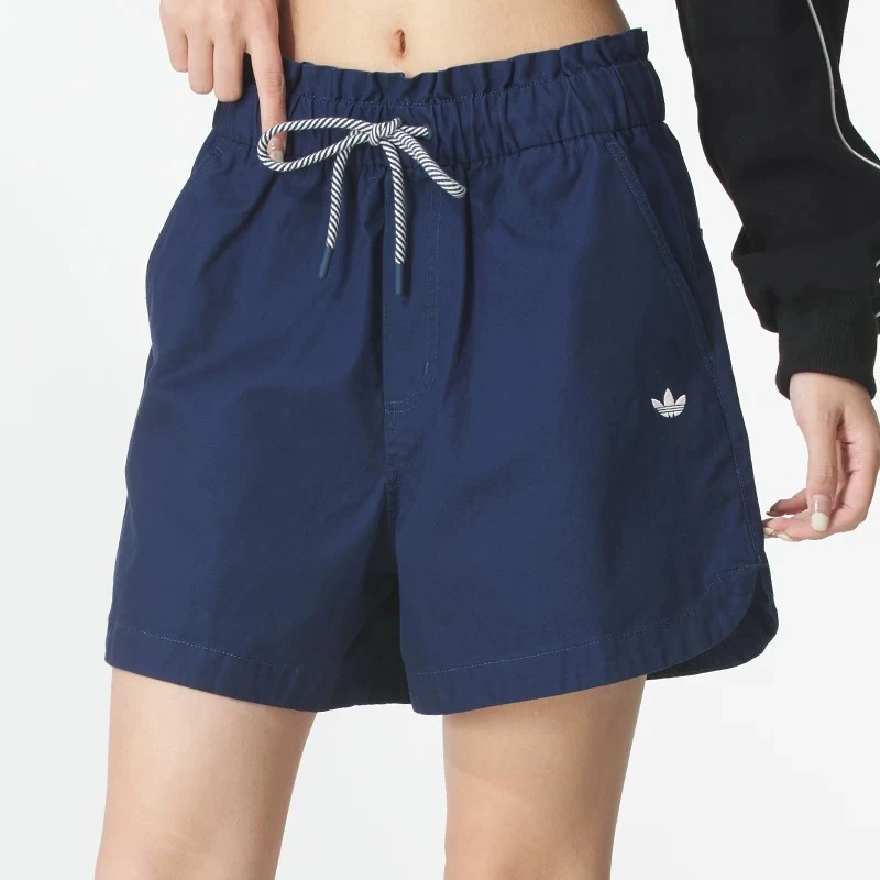 【HN怀化万达AD】三叶草女子抽绳松紧带舒适休闲时尚潮流短裤KG8498