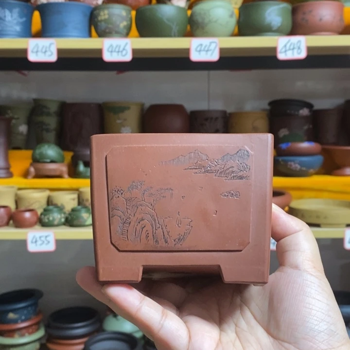 紫砂花盆旮*紫砂微瑕