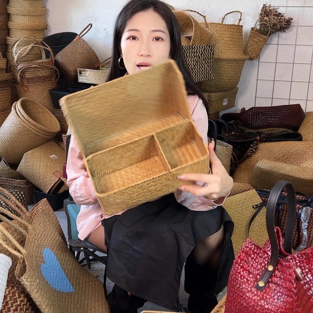 草编草编包/草编收纳盒微瑕疵