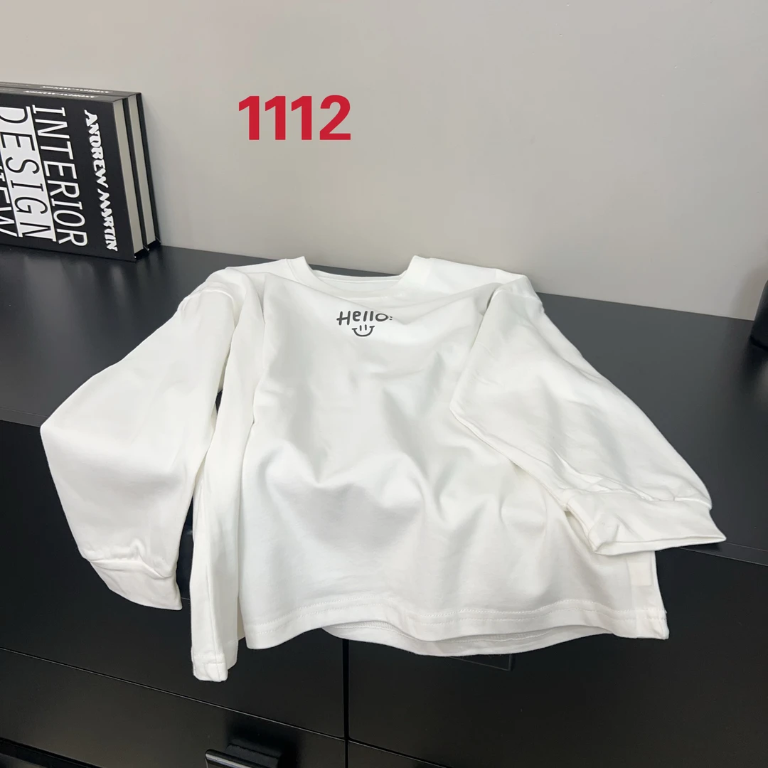 KM PERSONALITY 2025新款春秋儿童不加绒打底衫T恤 1112