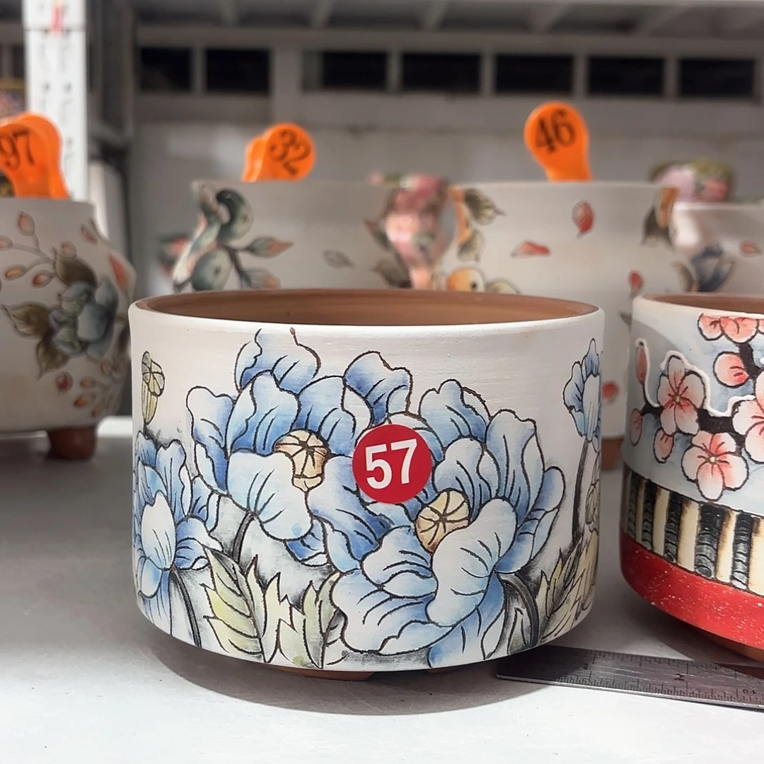 紫砂花盆手工花盆默认微瑕13/10