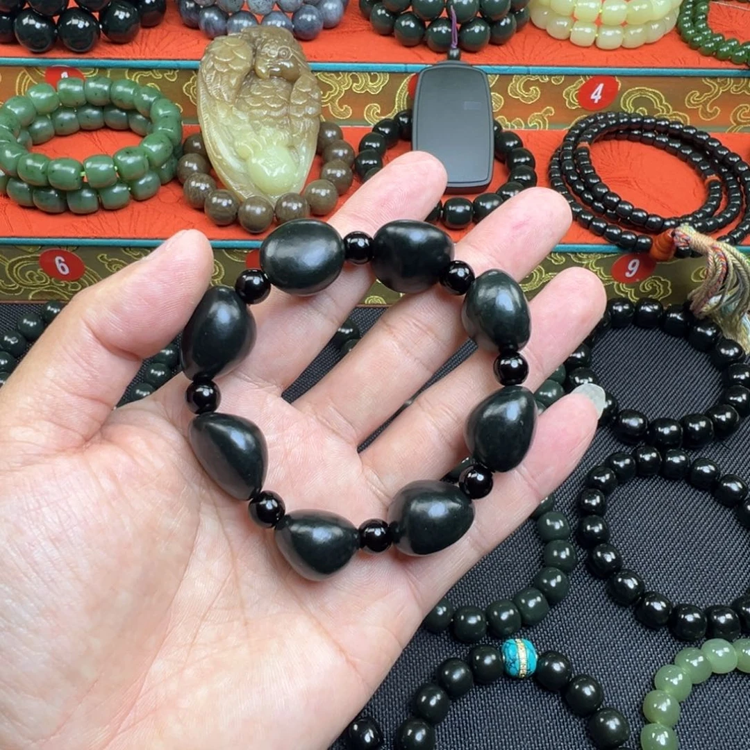 和田玉未镶嵌手链