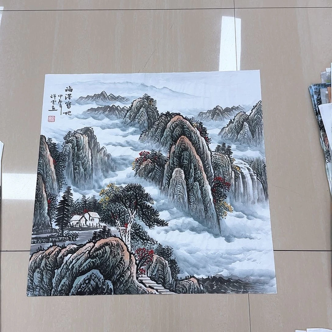 国画国画作品多次