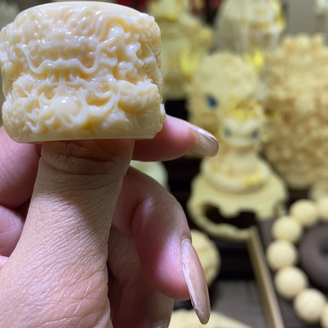 菩提根/象牙果把件象牙果九龙扳指