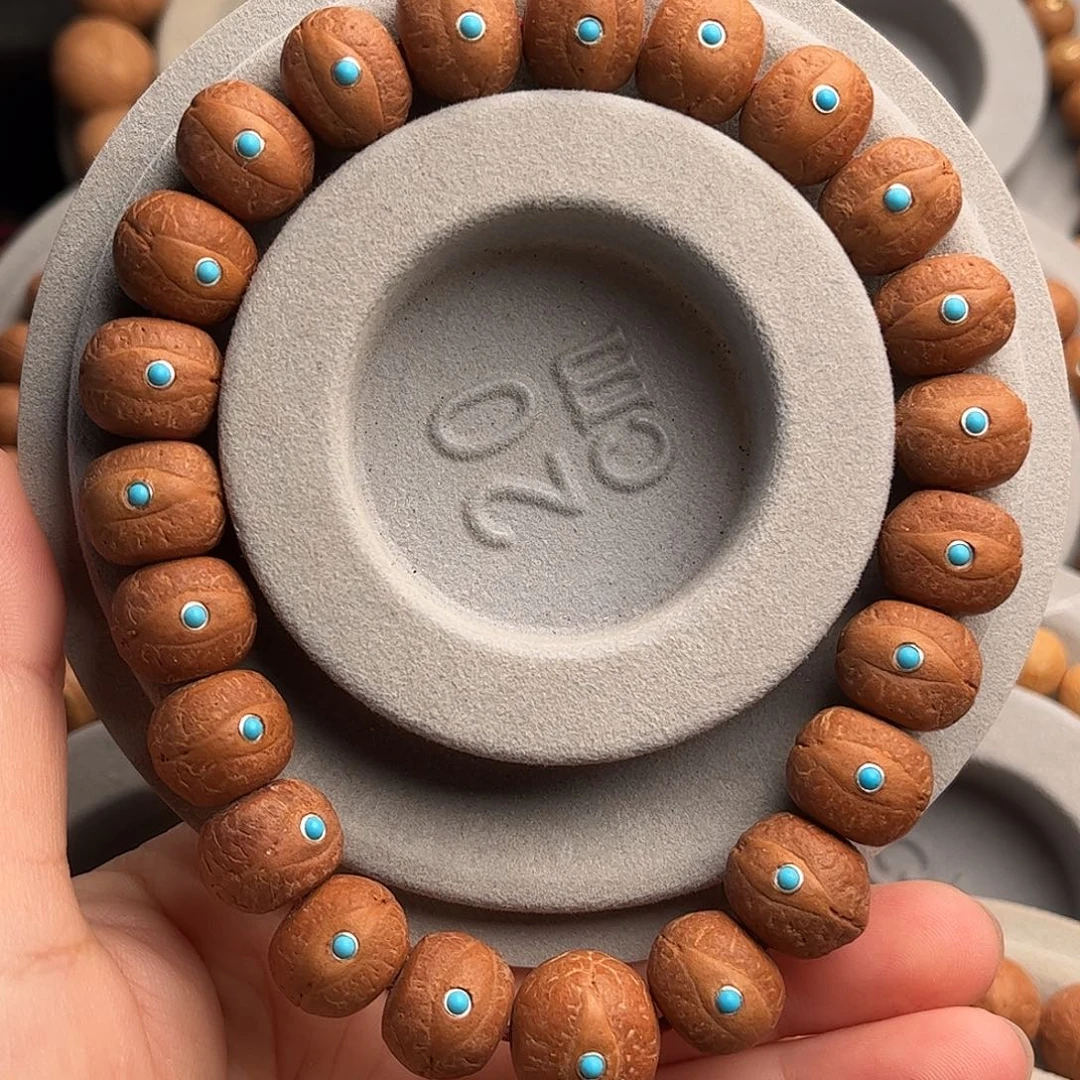 吊坠凤眼菩提13.5镶嵌藏式