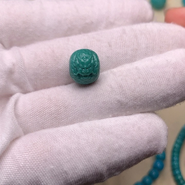 绿松石未镶嵌绿松石龙鼓珠11.3