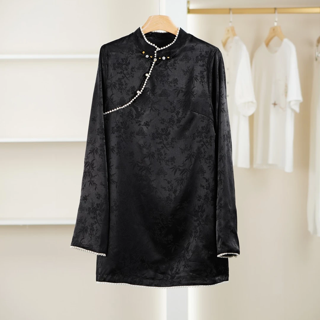 【麦迪尚品•品牌新款】5082325 新中式提花连衣裙春季品牌撤柜