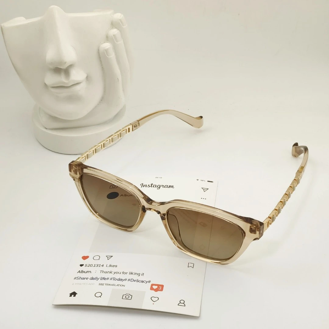 【5154】透茶色墨镜男女款高级感时尚太阳眼镜防紫外线