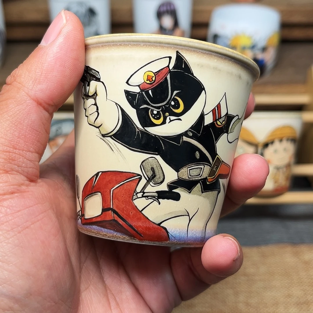 杯景德镇手绘主人杯