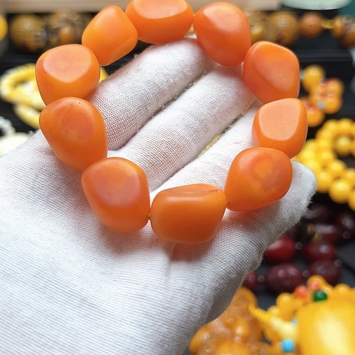 琥珀未镶嵌颈饰手串