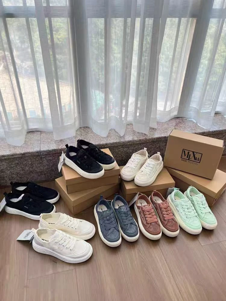 厚底板鞋男女网面透气2025新款夏季韩版休闲百搭帆布鞋