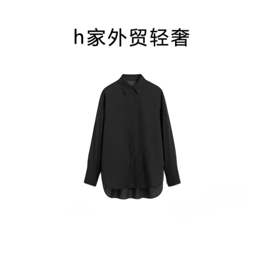 【胡哥海淘】TOT夏季薄款宽松落肩衬衫上衣显瘦长袖百搭