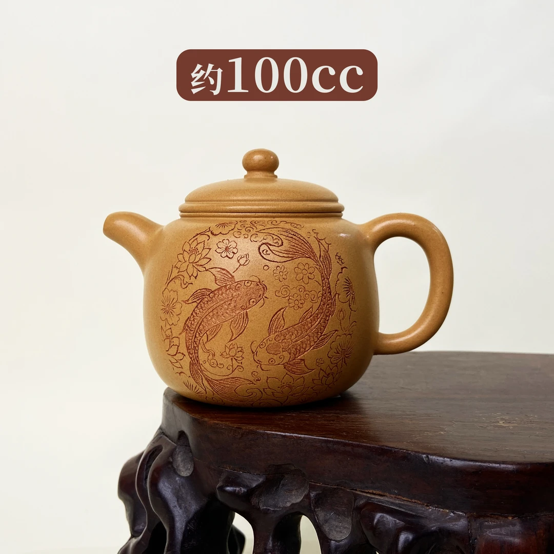 宜兴手工紫砂陶 （传盛赦记）茶壶GPQ4376-8