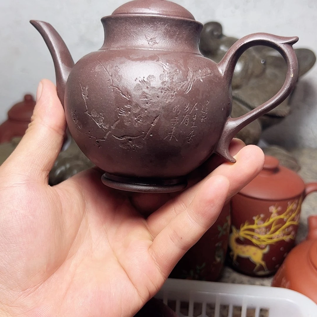 宜兴原矿紫砂壶全手工制作