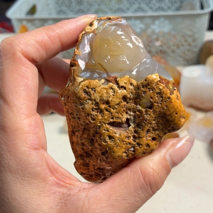 玛瑙/玉髓未镶嵌吊坠(不含链)