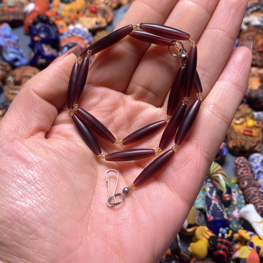 琉璃颈饰印度尼西亚链子