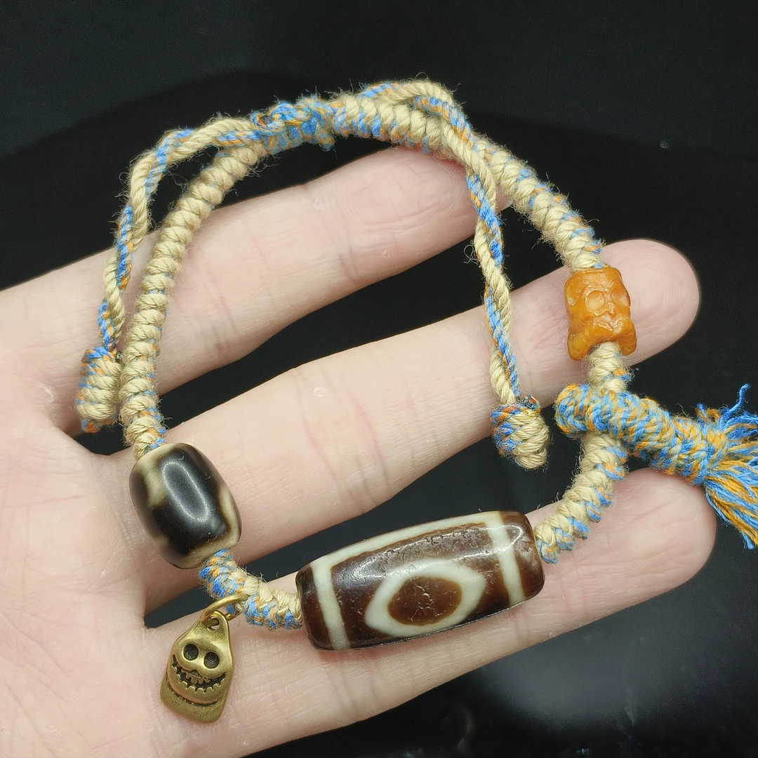 【东北哥精选】两眼珠DIY手绳 约26-12mm