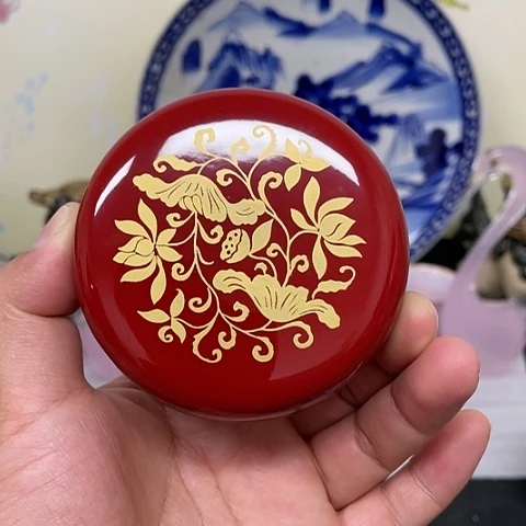 【闪购商品】碟中古工艺品回流瓷器香盒