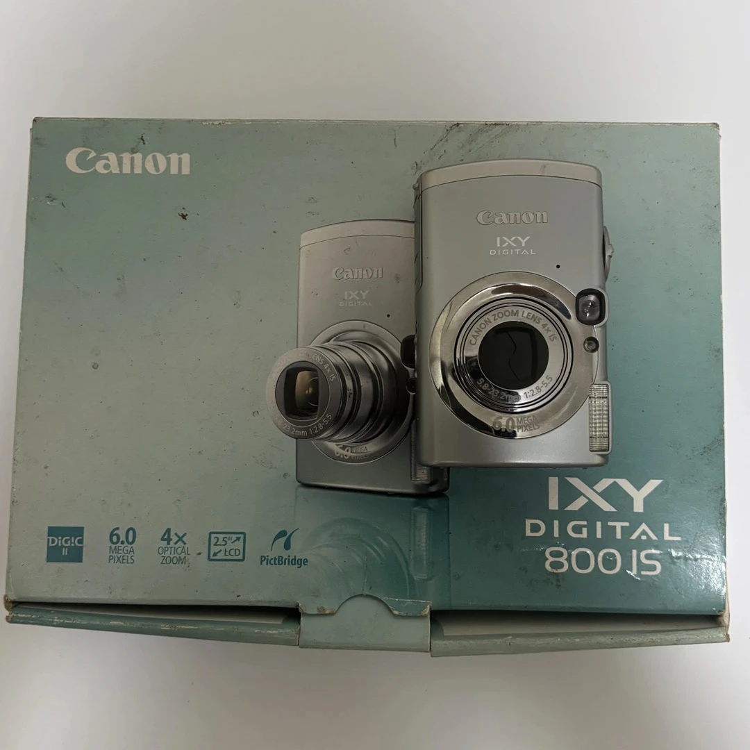 95新 Canon/佳能 ixy800复古冷白ccd相机带配件