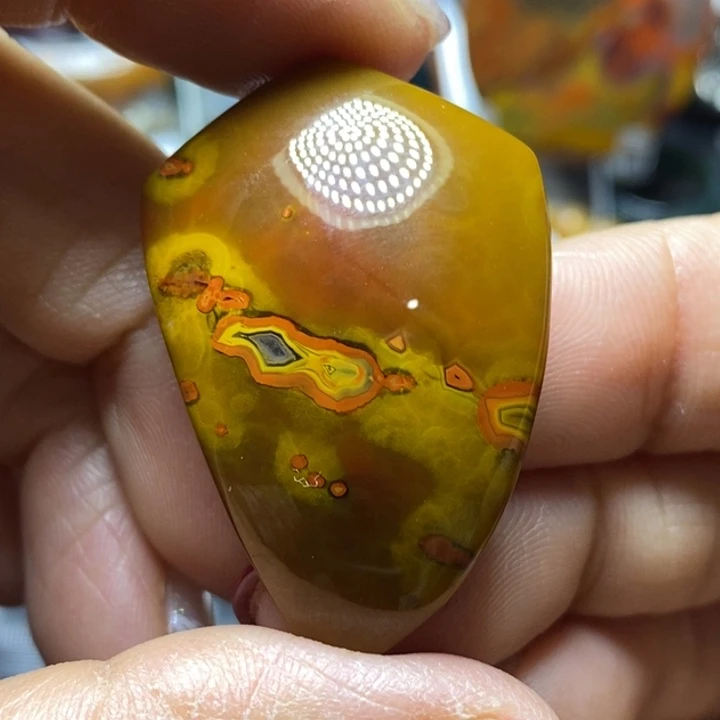 玛瑙/玉髓颈饰足银镀金镶嵌