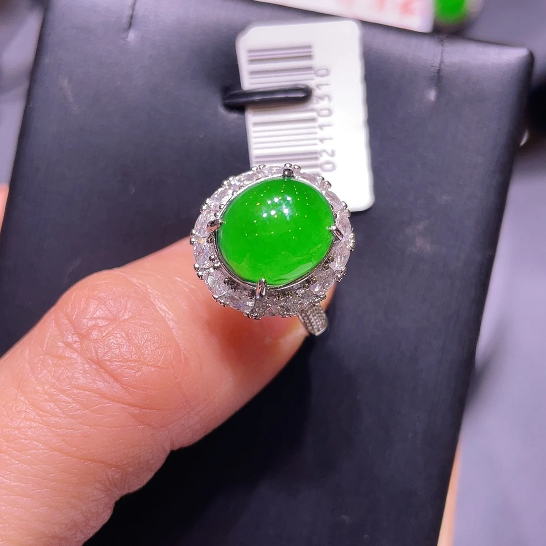 翡翠未镶嵌项链戒指