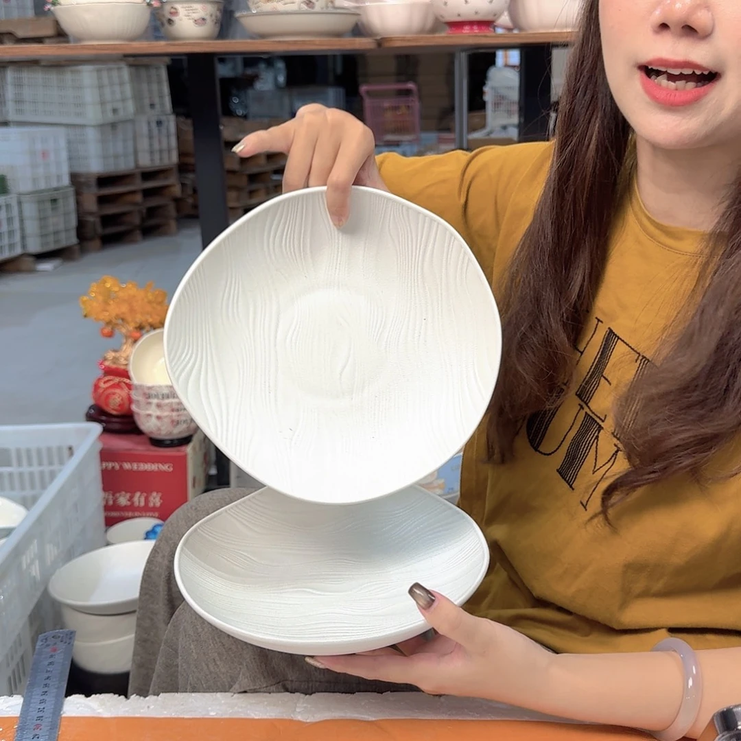 潮州微瑕陶瓷餐具8寸