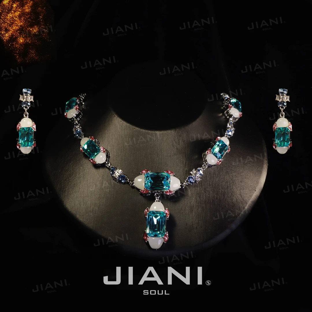 合金项链 JIANI【极简梦幻主义穿越感“时空胶囊”稀有高定系列】套装