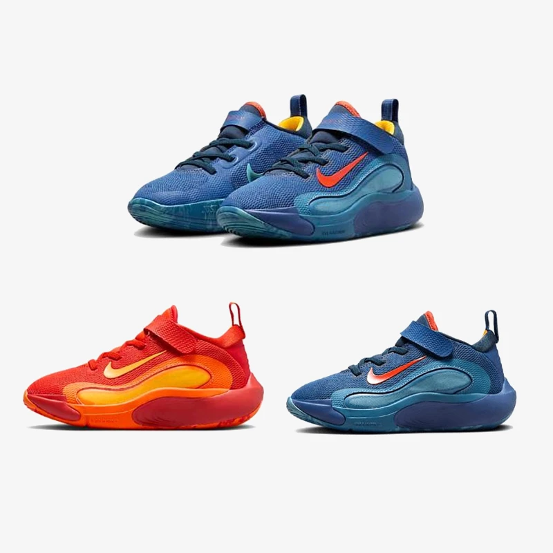 NIKE/耐克复刻时尚百搭舒适透气复古潮流幼童篮球童鞋 FQ7670-800