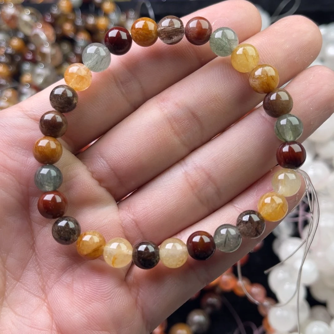 未镶嵌手链水晶彩发