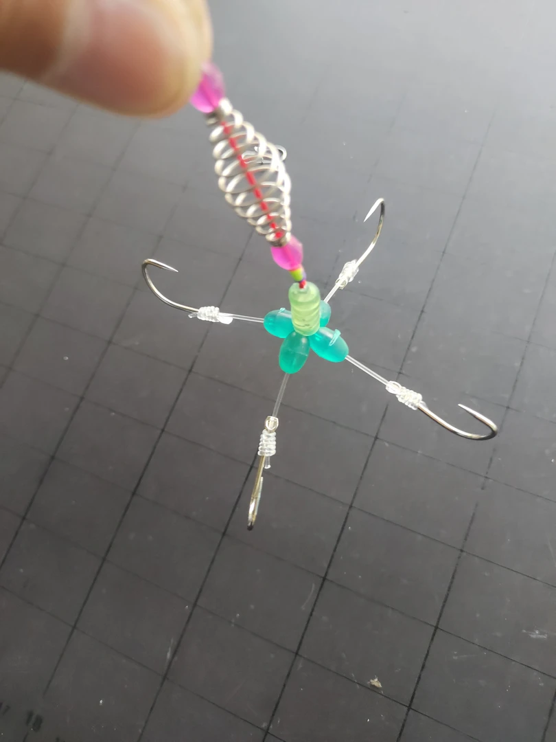 可调弹簧子线鲢鳙钩钓组浮钓鲢鳙八字马三叉马死亡十字马