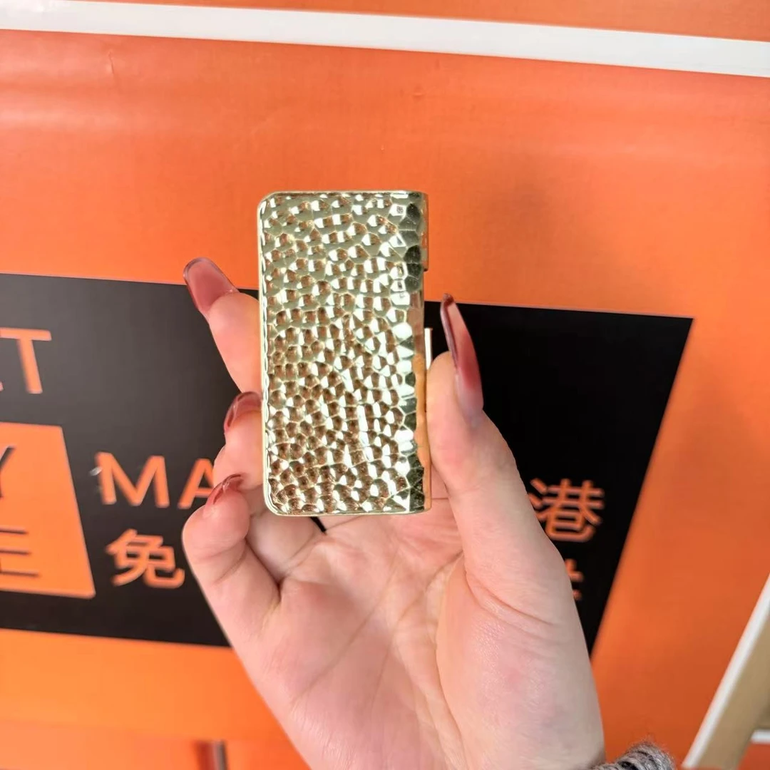 【火机总仓福利】甩炮金陨石坑复古机械弹射火机便携防风火潮流设计